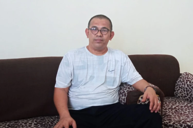 Renaldi Kabid Pertanahan Dinas PUPRP saat di wawancara di ruang kerjanya terkait tahapan pembebasan lahan untuk kepentingan umum