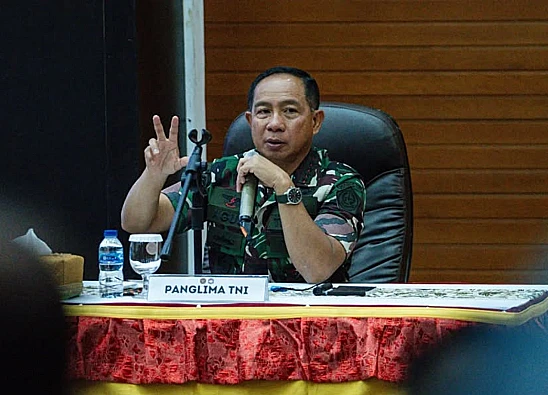 Potret Panglima TNI, Agus Subiyanto yang baru-baru ini jelaskan rencana rekrut penyandang disabilitas menjadi tentara
