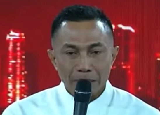 Tangkap layar video yang menampilkan salah satu cagub DKI Jakarta, Dharma Pongrekun