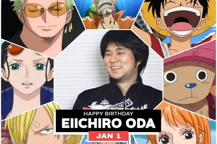 Ket Foto: Foto dari Eiichiro Oda dengan beberapa karya Hebatnya (Foto/Twitter/PuffingTom327)