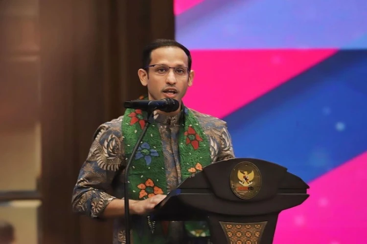 Ket. Foto: Nadiem Makarim Menitipkan Pesan kepada Semua Pihak di Dunia Pendidikan Indonesia agar Dapat Melanjutkan Semangat Gerakan Merdeka Belajar