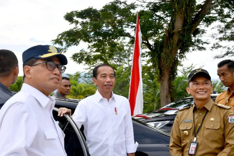 Ket. Foto: Presiden Jokowi Meresmikan Bendungan Tiu Suntuk di Kabupaten Sumbawa Barat Hari Ini