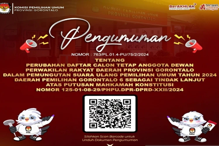 Ket. Foto: Proses Pencetakan Surat Suara untuk PSU Diupayakan KPU Provinsi Gorontalo Dilakukan Sangat Singkat