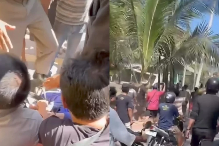 WNA rampok mobil di Bali dengan pisau hingga berujung dikeroyok warga.