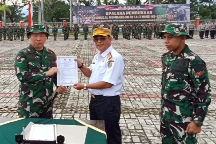 Ket Foto: Kegiatan TMMD ke-122 yang digelar di Kabupaten Parigi Moutong Rabu, 2 Oktober 2024
