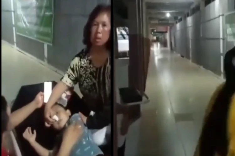 Tangkap layar video yang memperlihatkan pasien tidak mendapatkan pelayanan kesehatan secara langsung di RSUD Muaradua OKU Selatan