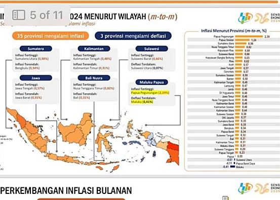 Ket. Foto: PJ Gubernur Sultra Menyampaikan Inflasi Bulanan Lebih Rendah Dibandingkan dengan Inflasi Nasional pada Desember 2024