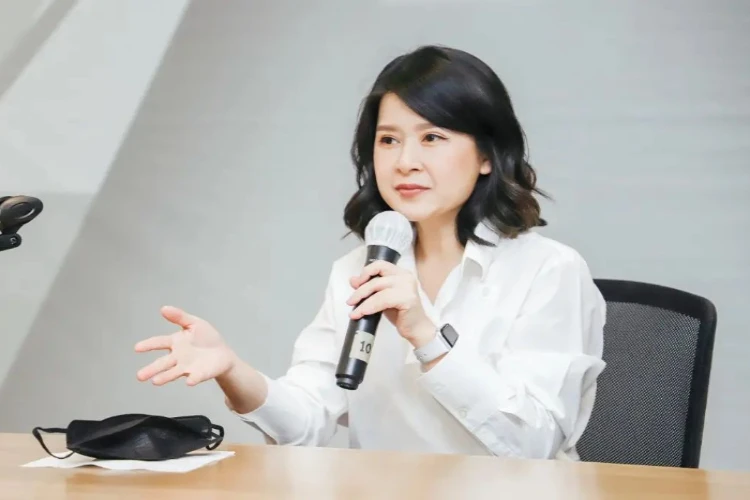 Ket. Foto: Grace Natalie Mengingatkan Semua Pihak untuk Tidak Tendensius Menyikapi Suara PSI yang Melambung di Real Count KPU