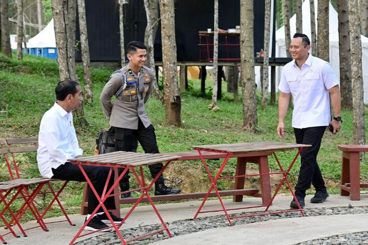 Ket. Foto: Menteri ATR Dilaporkan Mengunggah Momen Bermalam di IKN