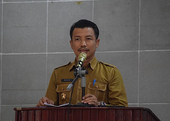 Ket. Foto: Dinas Sosial Palu Menyampaikan Karang Taruna Merupakan Mitra Pemda dalam Melakukan Pencegahan Masalah Sosial