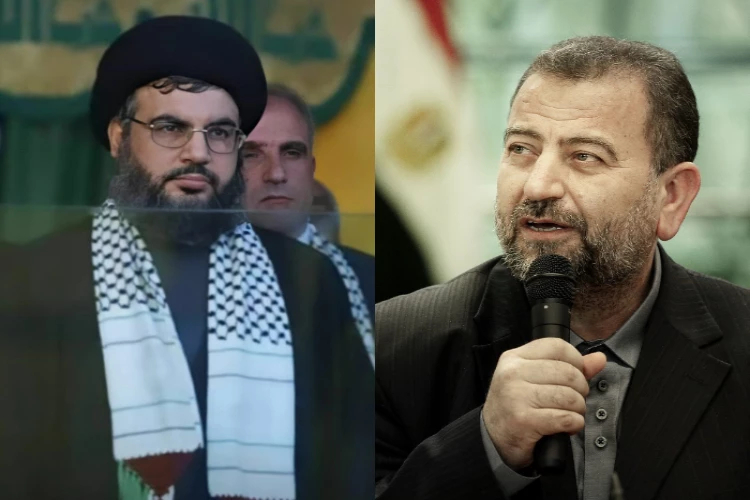Ket. Foto: Ketua Hizbullah Bersumpah Kelompoknya Tidak Akan Diam dengan Pembunuhan Wakil Ketua Hamas di Lebanon oleh Israel (Foto/X/@ysr12_/@POJOGO)