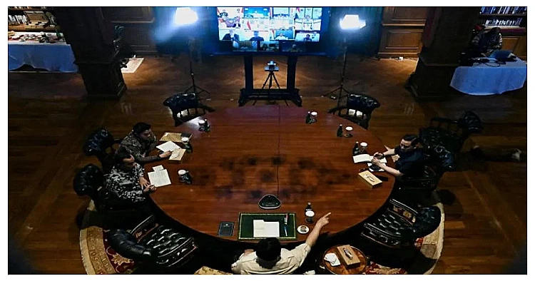Presiden Prabowo memimpin rapat terbatas bersama para menteri Kabinet Merah Putih.