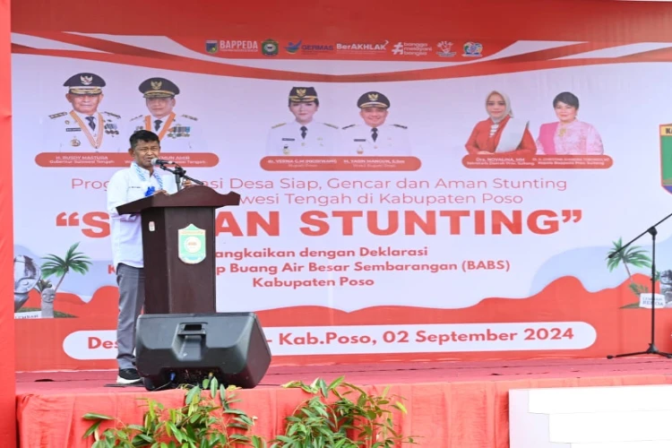 Ket. Foto: Ajakan untuk Memperkuat Kolaborasi dalam Menurunkan Prevalensi Stunting Disampaikan oleh Gubernur Sulawesi Tengah
