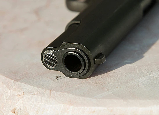 Ilustrasi senjata api atau senpi yang digunakan aparat Malaysia untuk menembak WNI