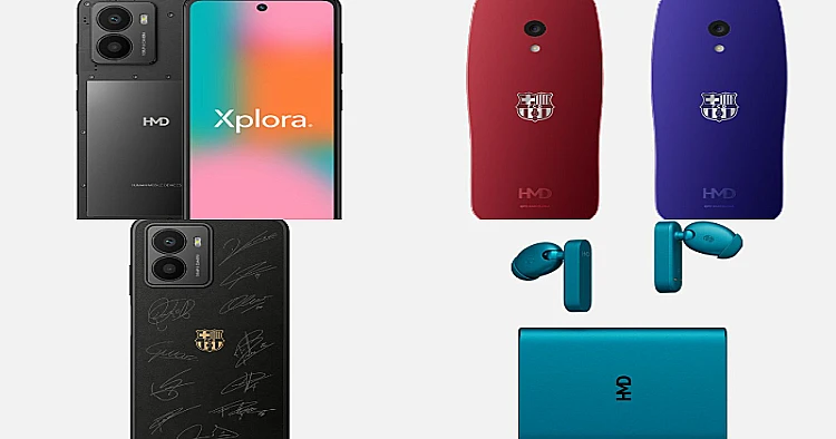 HMD Fusion X1, HMD Barça 3210, HMD Barça Fusion, dan HMD Amped Buds