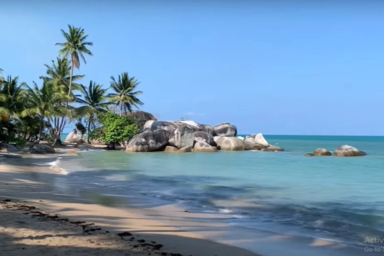 Ket Foto: Pantai Cemaga di Kepulauan Riau