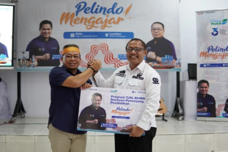 Ket. Foto: Program Pelindo Mengajar 2024 Dilaksanakan oleh Pelindo Regional 4