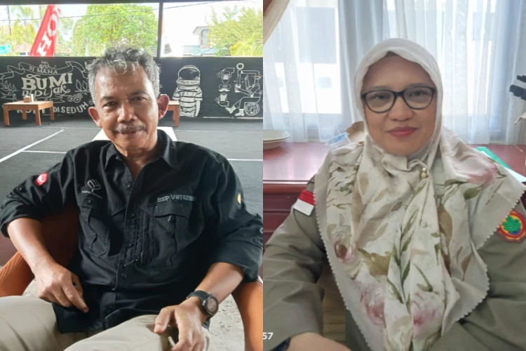 Ket Foto: Rudi Aksono, Kepala Bagian Tata Usaha BBPSI Veteriner (kanan) dan Pujiati, Kasubag Tata Usaha BSIP Sulawesi Tengah (kiri)