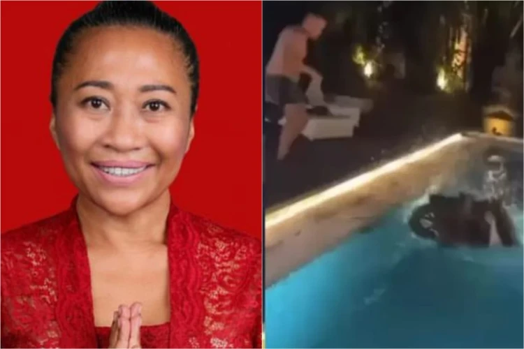 Politisi Ni Luh Djelantik menanggapi viralnya aksi wisatawan asing yang ceburkan motor ke kolam renang.