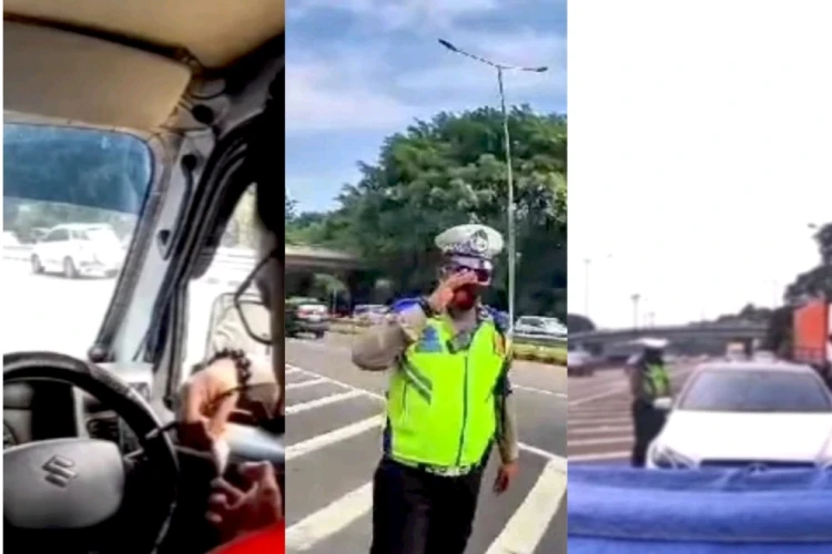 Polda Metro Jaya memproses tiga oknum polisi patroli jalan raya (PJR) yang lakukan pungutan liar kepada sopir pikap di Jalan Tol Halim.