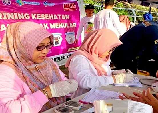 Ket. Foto: Kepala Dinas Kesehatan Provinsi Gorontalo Menyampaikan Capaian Program PTM Terus Membaik