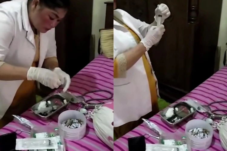 Viral di media sosial, aksi bidan ZN yang juga menjabat sebagai lurah Prabumulih Timur Sumatera Selatan diduga lakukan malpraktik.