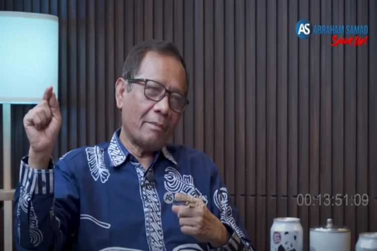 Tangkap layar video Mahfud MD ketika melakukan obrolan bersama Abraham Samad di talkshow SPEAK UP