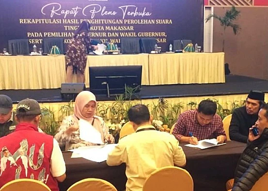 Ket. Foto: KPU Kota Makassar Berhasil Menuntaskan Rekapitulasi Penghitungan Suara