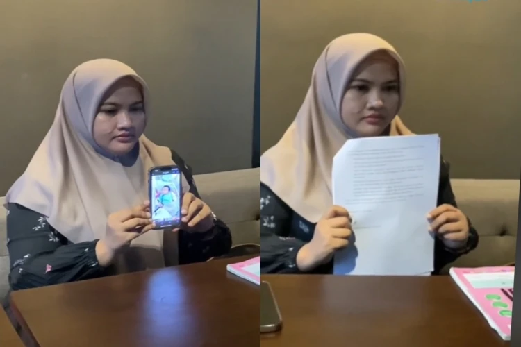 Nurul Hidayah Isnaniyah curhat lengan kiri sang anak alami kelumpuhan setelah melahirkan, diduga ada kesalahan prosedur persalinan.