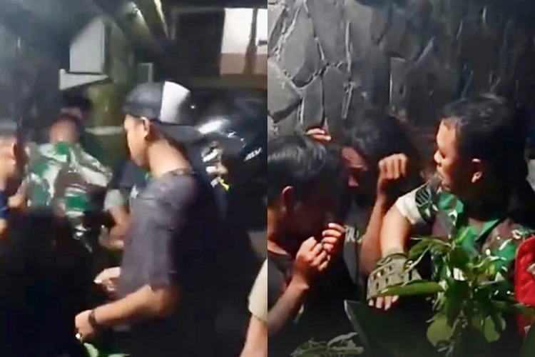 Penangkapan lima pemuda oleh TNI dan warga Semarang usai mencoba menyerang kos, penyebab masih diselidiki.
