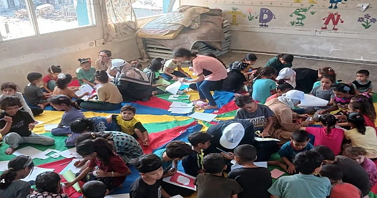 Ket. Foto: Beberapa Warga Palestina Akibat Tembakan Penjajah Israel di Jalur Gaza Tengah