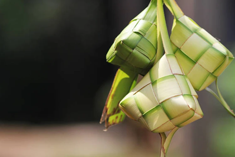 Ket. Foto: Pedagang Daun Ketupat di Tanjungpinang Mendapatkan Keuntungan hingga 400 Ribu Rupiah dalam Sehari
