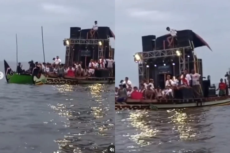 Aksi sound horeg di tengah laut menjadi viral, menyuguhkan pertunjukan tanpa mengganggu warga sekitar.