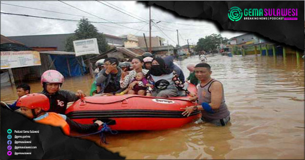 <p>Banjir di Sulawesi Selatan (Ilustrasi Gambar)</p>
