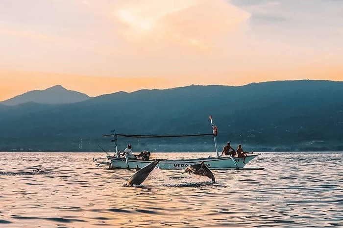 <p>Ket Foto: Pesona Pantai Lovina Bali (Foto/Instagram/@denpasar.viral)	</p>
