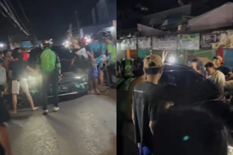 Sebuah video aksi perusakan mobil sedan mewah oleh sejumlah massa viral di media sosial.