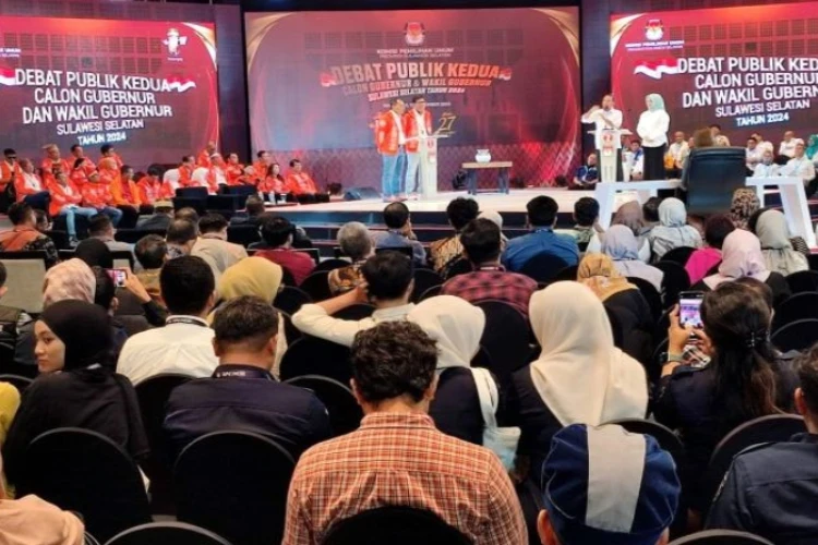 Ket. Foto: Paslon Adu Strategi Pengelolaan Hutan di Debat Kandidat Kedua Pilgub Sulsel