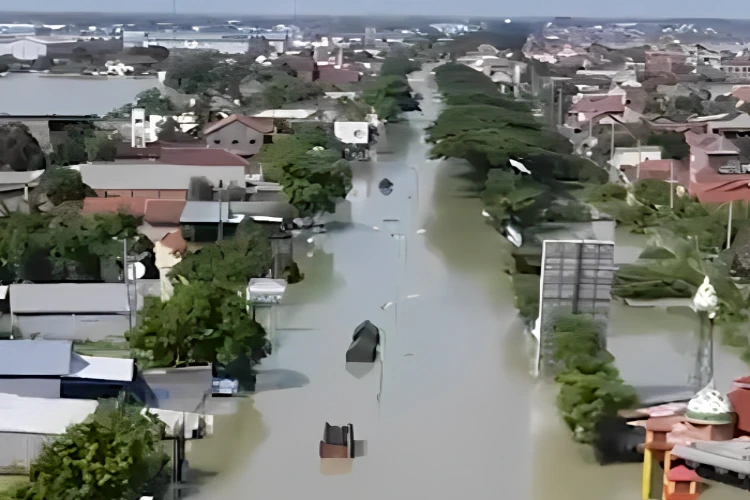 Ket. Foto: Jalur Pantura Antara Demak dengan Kudus Dilaporkan Masih Lumpuh Total Karena Banjir