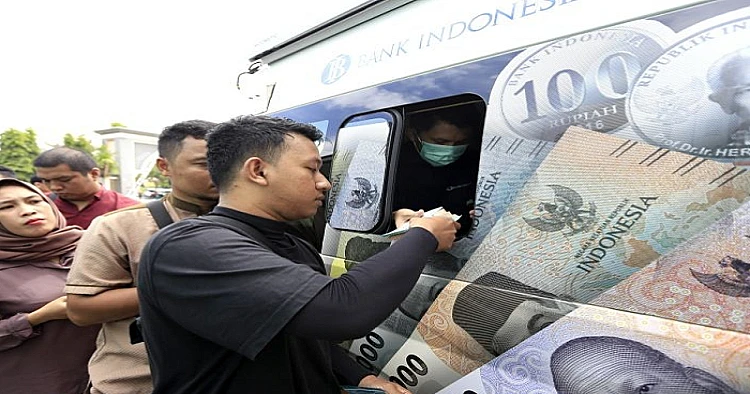 Ket. Foto: Ratusan Warga Antusias Menukarkan Uang di Kabupaten Gorontalo