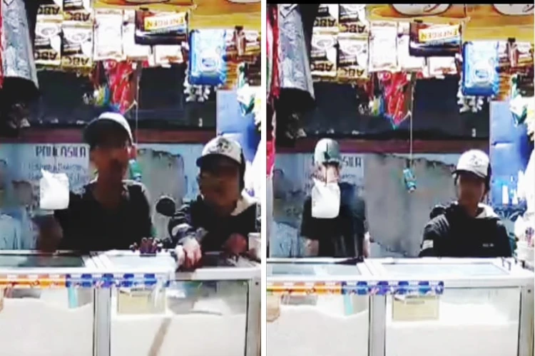 Dua remaja bersenjata celurit mengancam pedagang warung di Depok. Kasus viral ini menuai beragam komentar di media sosial.