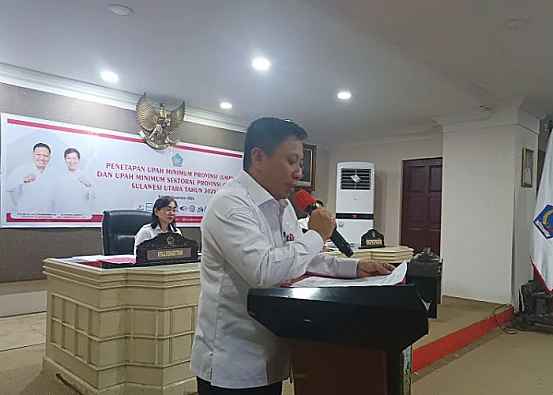 Ket. Foto: Gubernur Sulut Menetapkan UMP 2025 Naik Menjadi Rp3.775.425