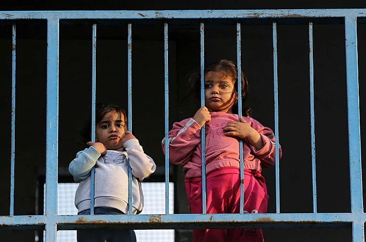 Ket. Foto: Lebih dari 2.300 Anak yang Menderita Kekurangan Gizi Akut Dirawat di Jalur Gaza sejak Bulan Januari