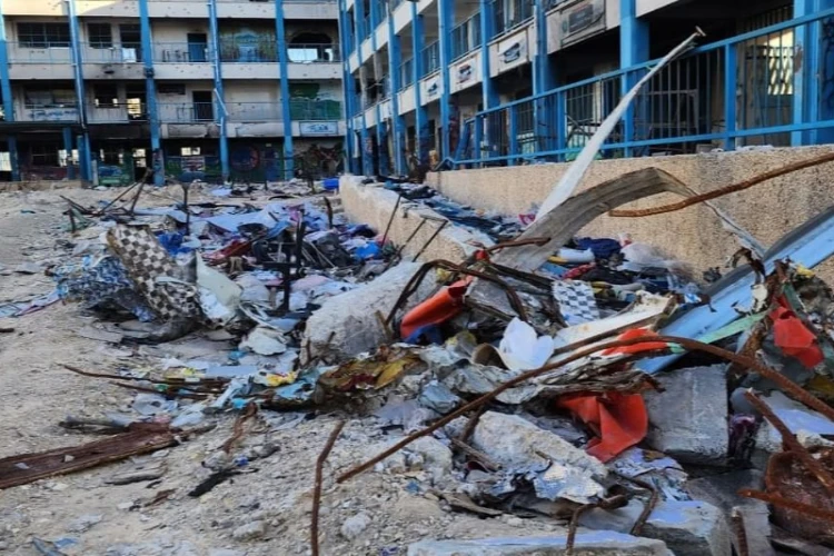 Ket. Foto: Puluhan Jenazah Palestina Telah Ditemukan di Lingkungan Kota Gaza