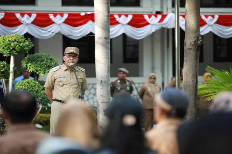 Ket. Foto: Wali Kota Makasar Memberikan Instruksi kepada Seluruh OPD Setempat untuk Membantu Menyukseskan Tahapan Pilkada 2024
