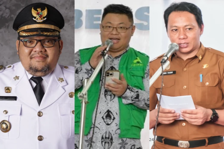 Ket Foto: Pj Bupati PArigi Moutong, Richard Arnaldo Djanggola (Kanan), Abdurin Aditya (tengah), Muhammad Yasir (kiri)