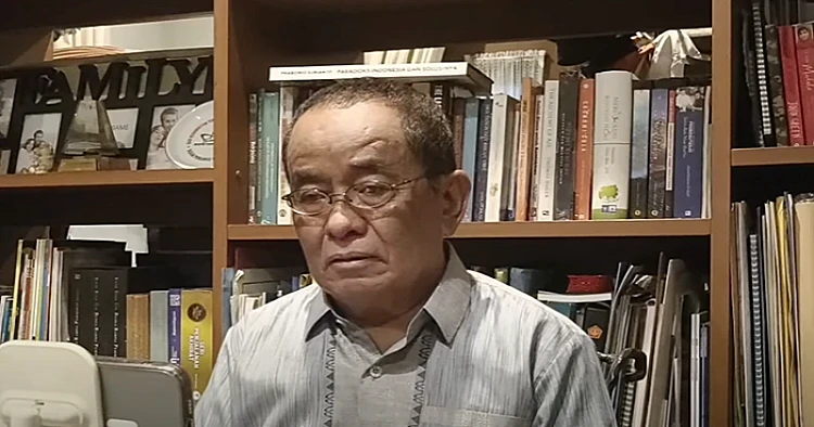 Tangkap layar video yang menampilkan pegiat media sosial, Said Didu sedang memberikan penjelasan