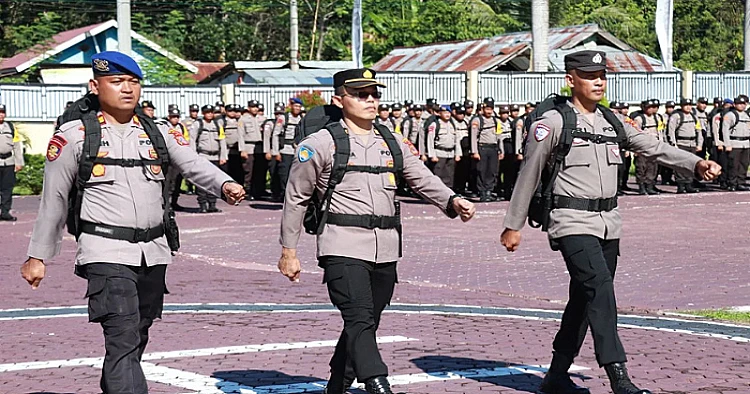 Potret personel Polres Parigi Moutong yang bakal amankan PSU Pilkada 2024