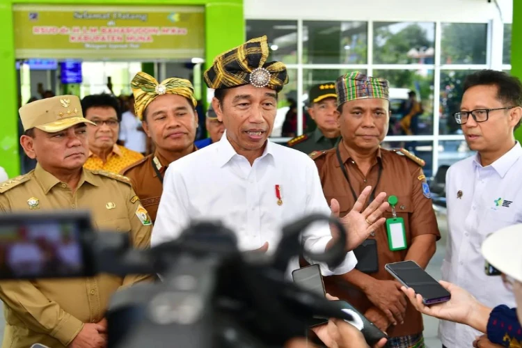 Ket. Foto: Presiden Jokowi Meresmikan Bendungan Ameroro di Konawe