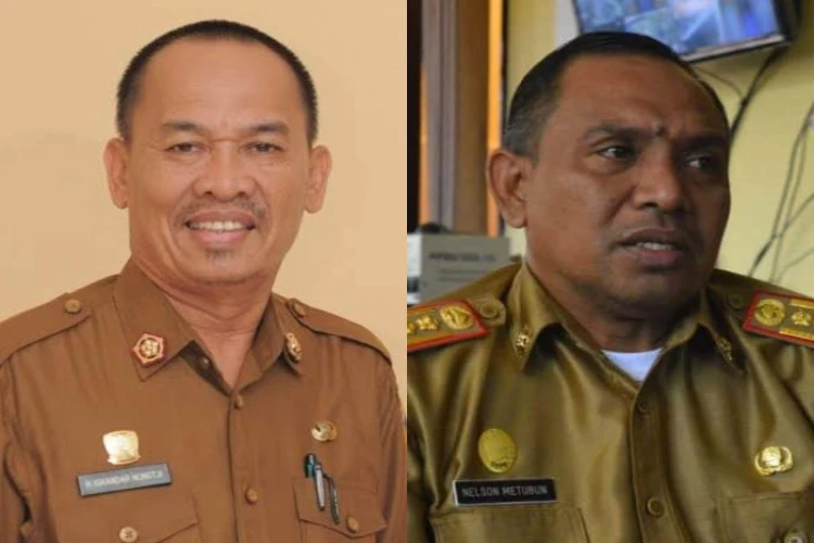 Ket Foto: Kepala Dinas Pangan Provinsi Sulawesi Tengah, Iskandar Nontji (kanan) dan Kadis TPH Nelson Metubun (kiri)