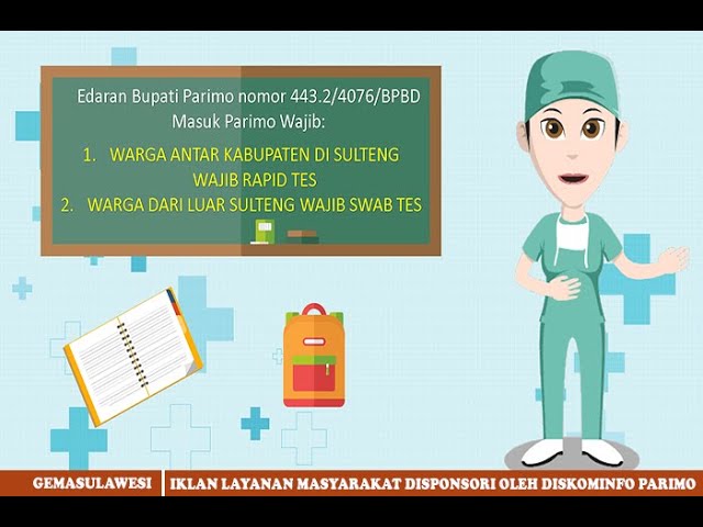 Masuk Parimo Wajib Perlihatkan Rapid Tes